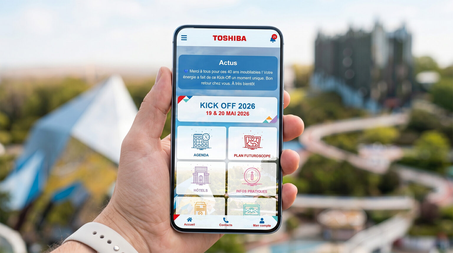 Web APP événementielle Toshiba TEC France